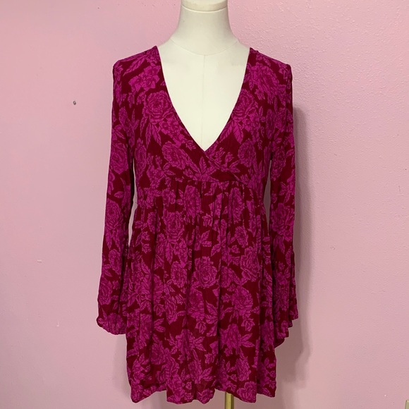 Billabong Dresses & Skirts - Billabong Floral Pink Dress